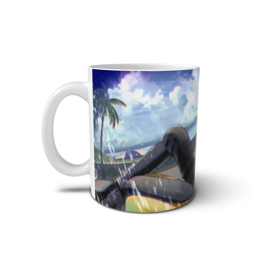 夏のSignDuck プールでぷかぷかマグカップ