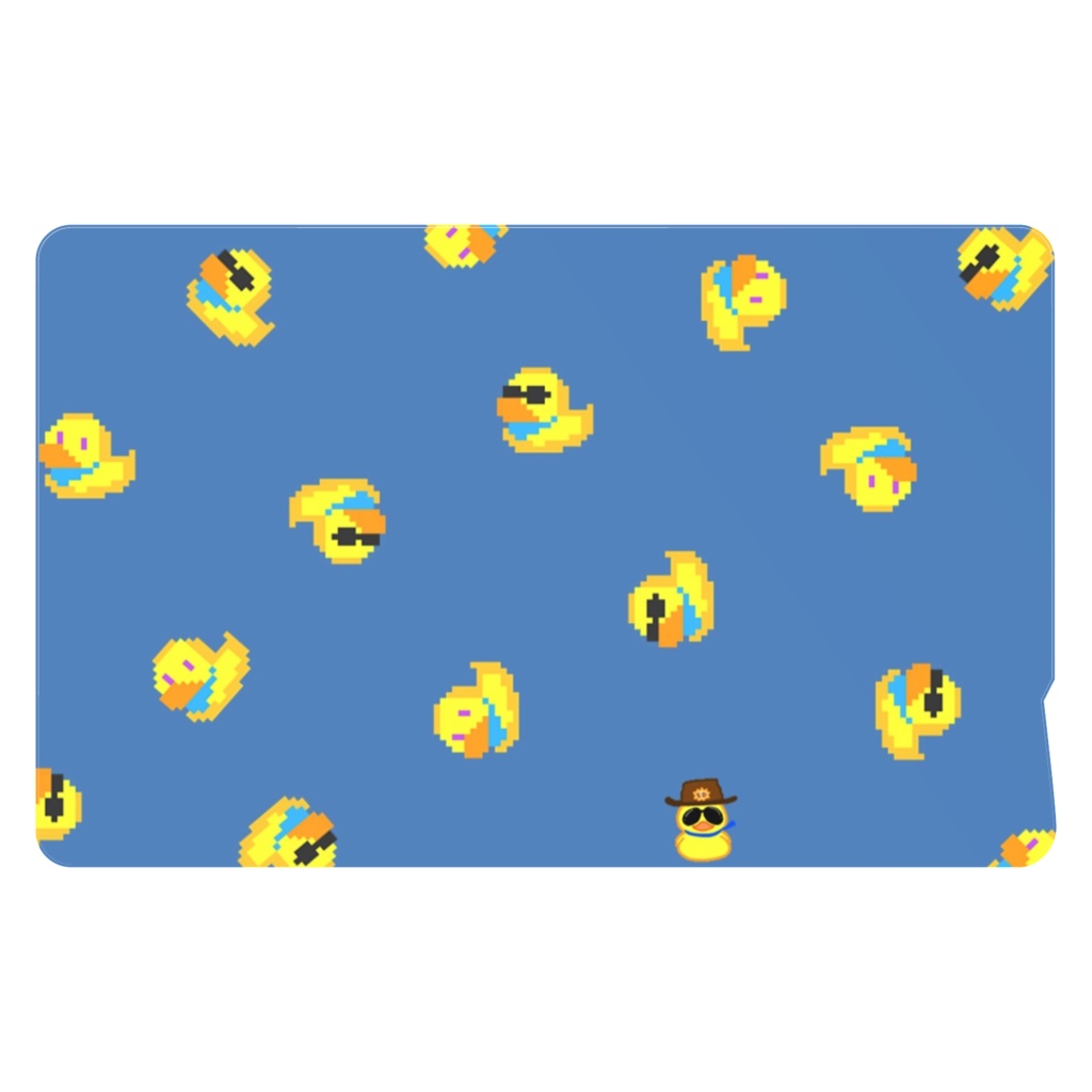 あひるマン　あっちこっちICカードステッカー2枚組