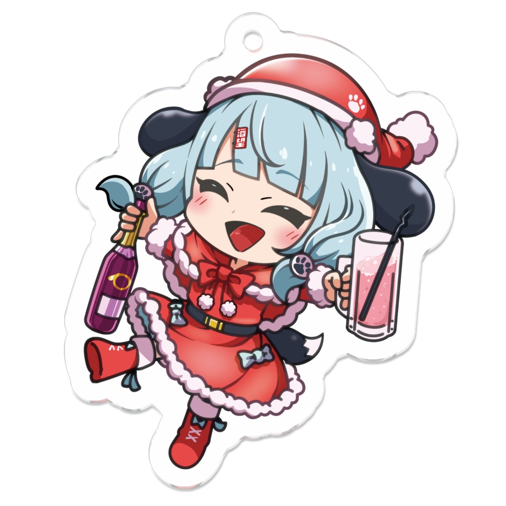 酒望のぞむクリスマスアクキー【笑顔】