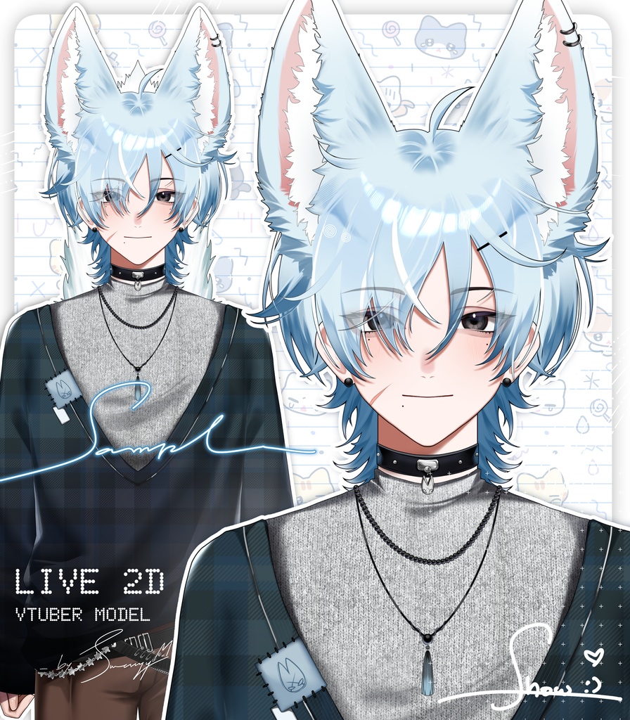 【live2dモデル】 SNOW / Vtuber model