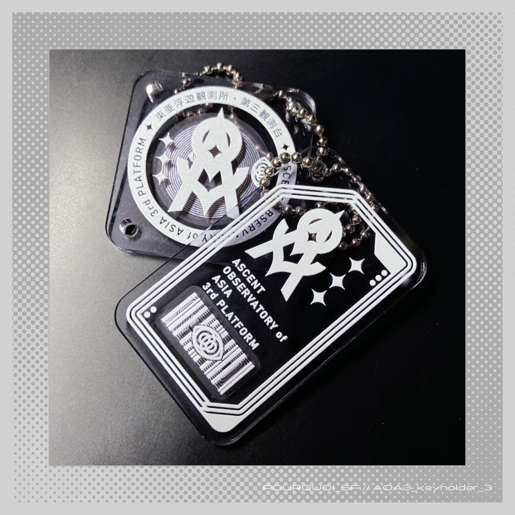 AOA3備品風:NFC付きアクキー