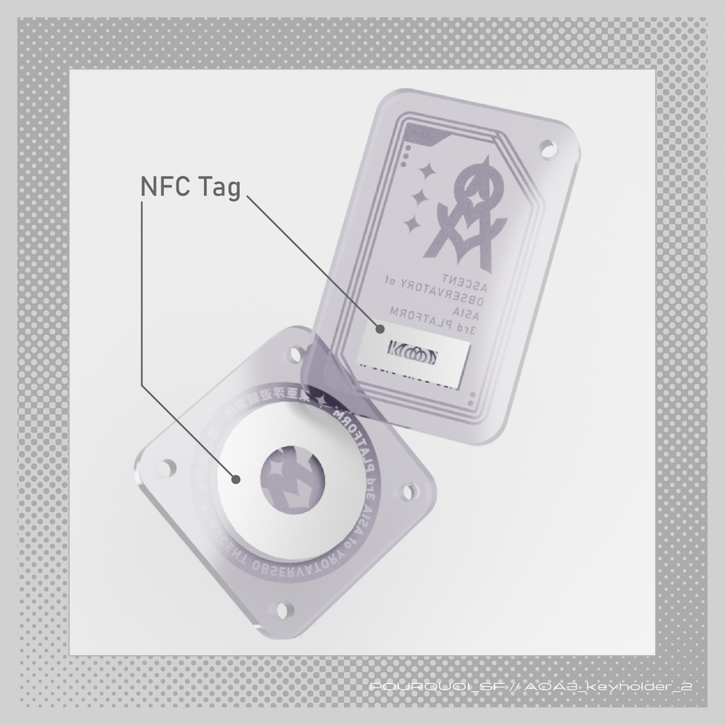 AOA3備品風:NFC付きアクキー
