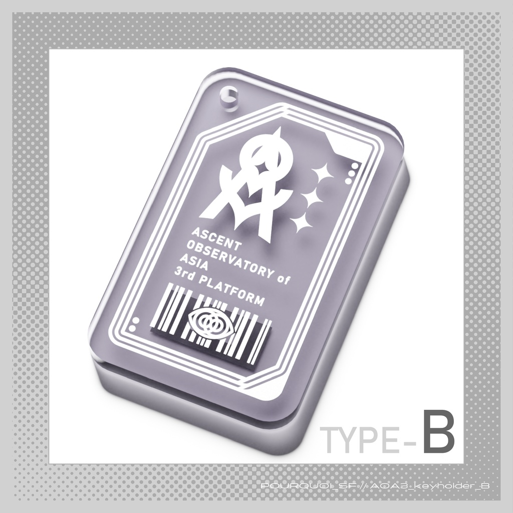 AOA3備品風:NFC付きアクキー