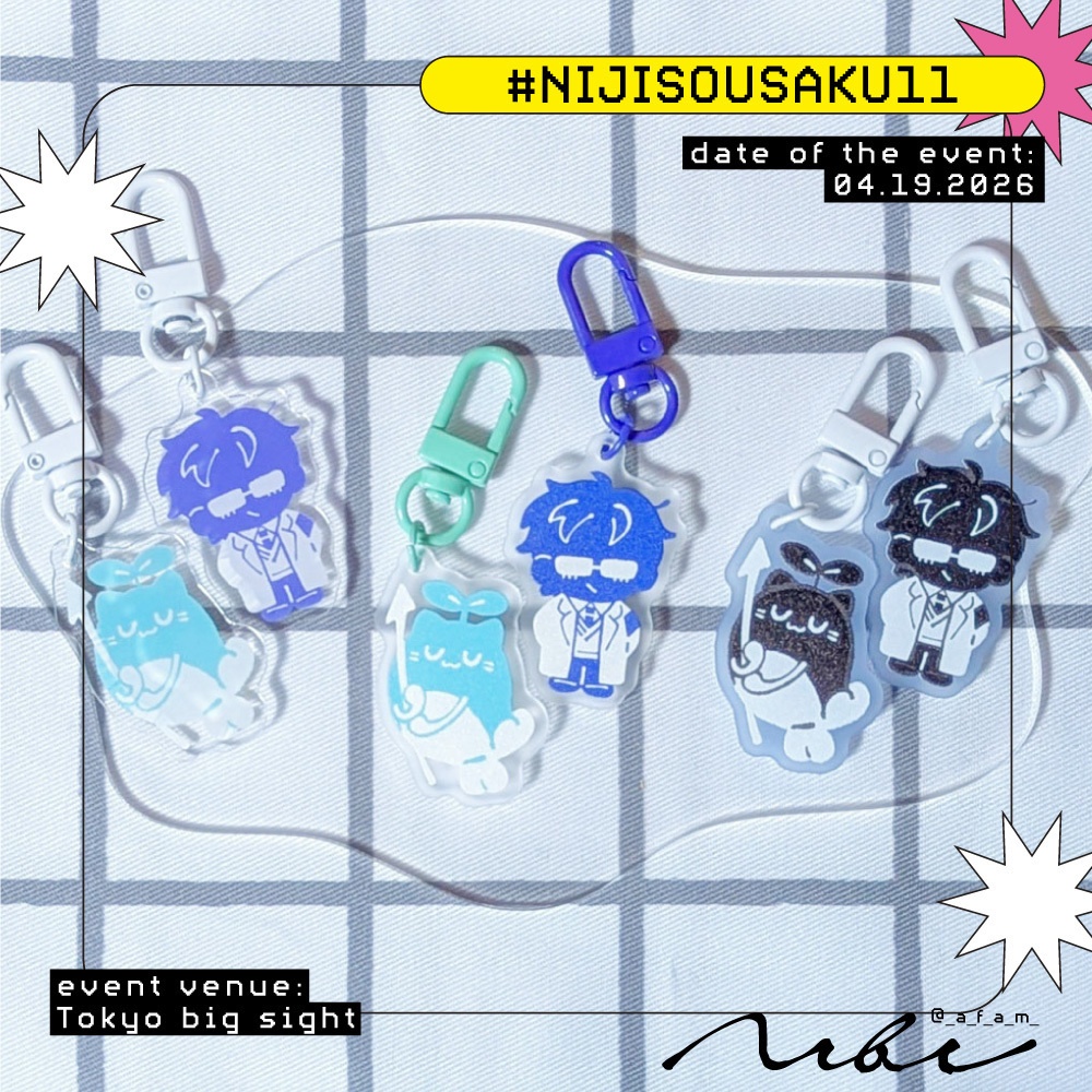 【非公式】まめレオアクリルキーホルダー【試作品】