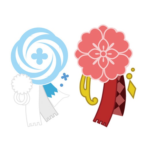 加州清光&大和守安定イメージピアス(イヤリング)