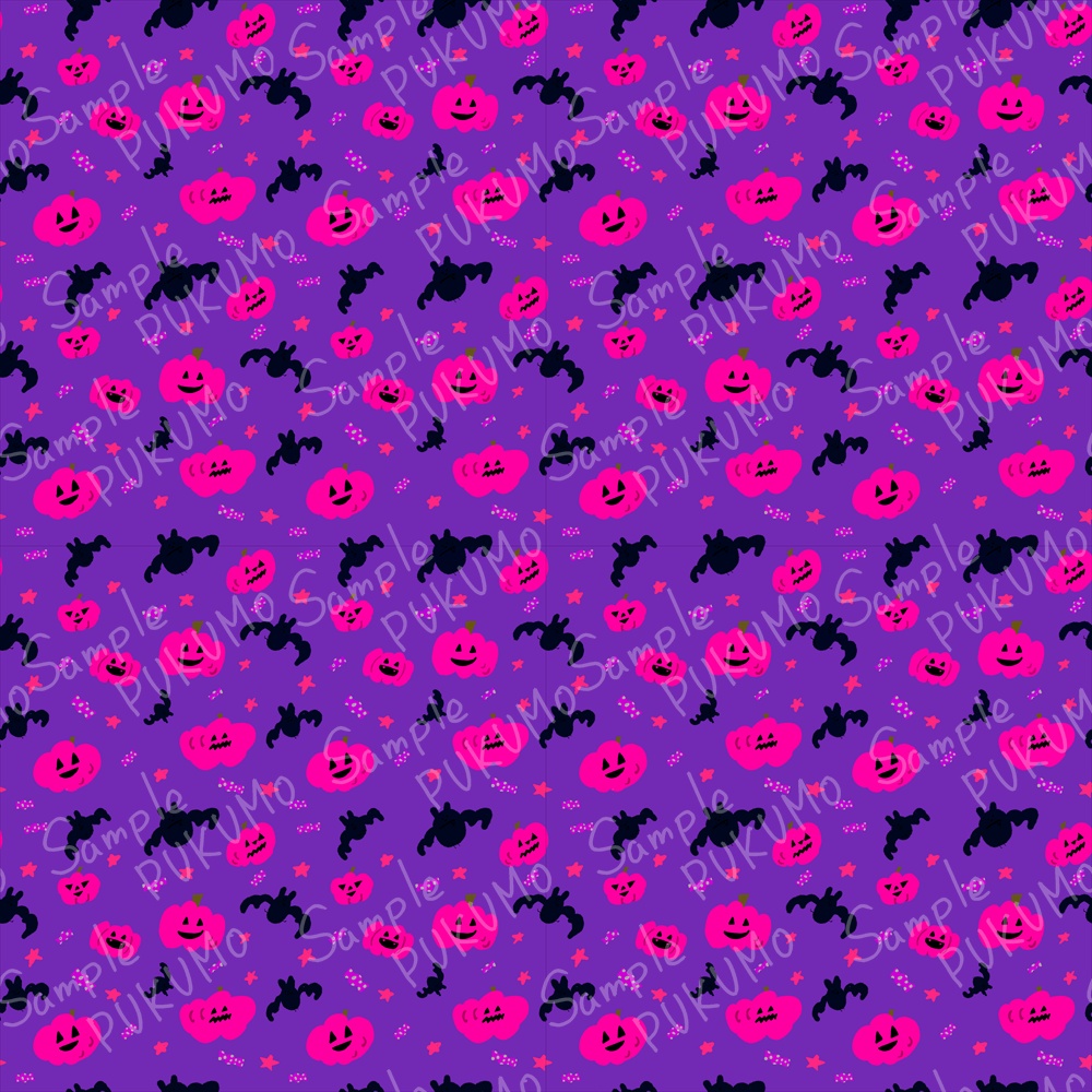 ハロウィンタイム|シームレスパターン