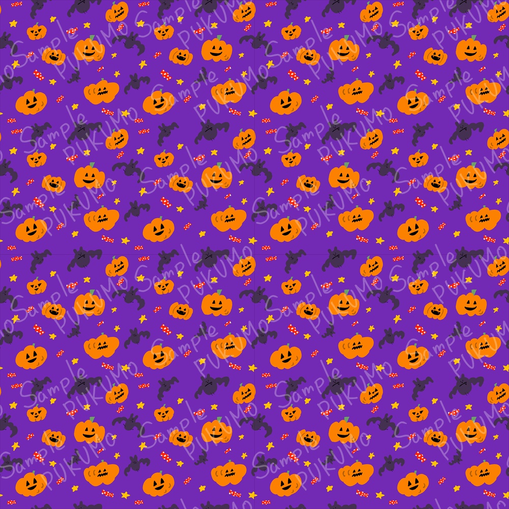ハロウィンタイム|シームレスパターン