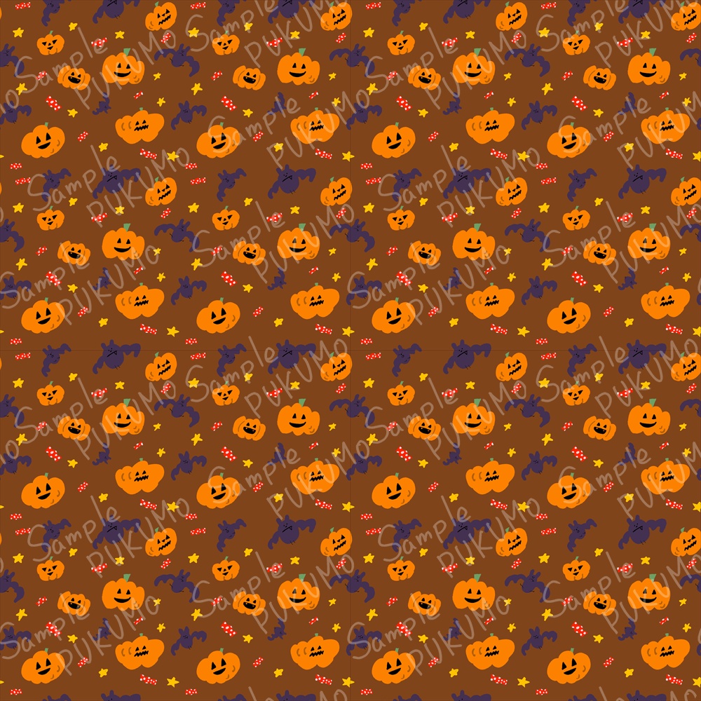 ハロウィンタイム｜シームレスパターン