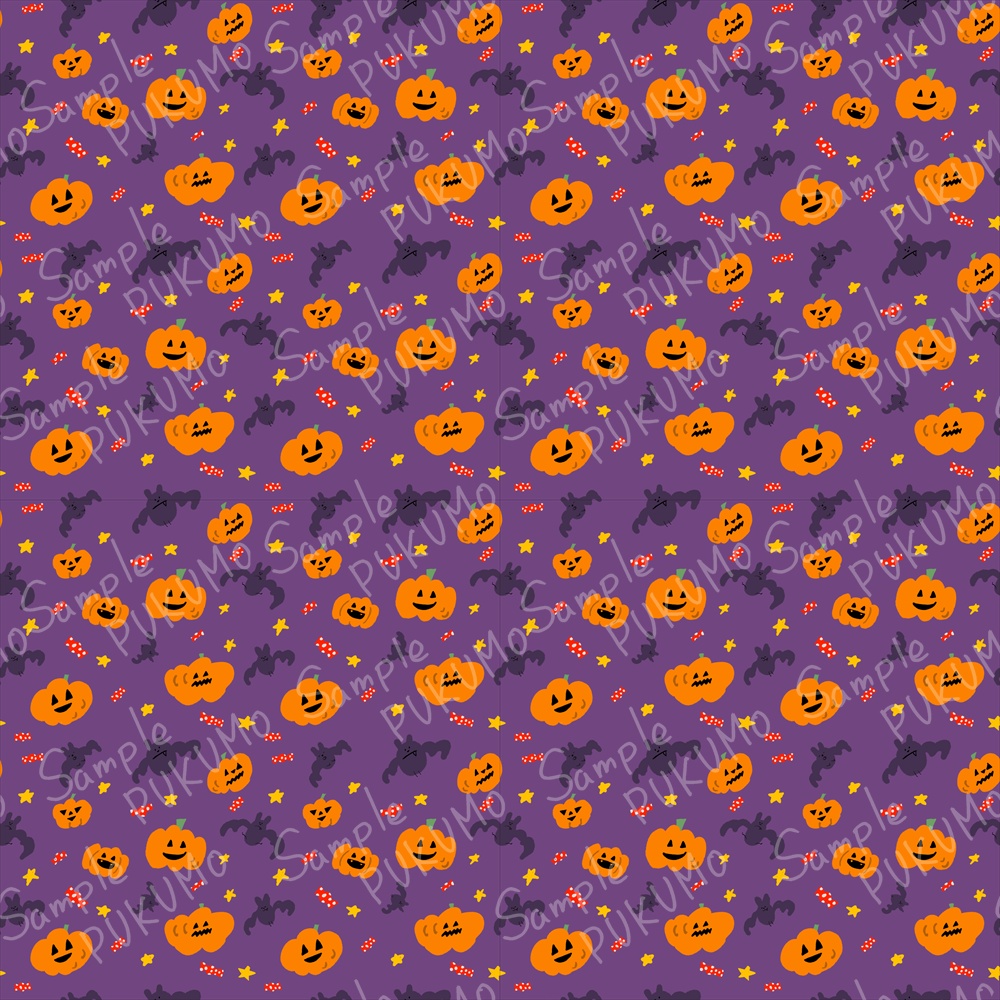 ハロウィンタイム|シームレスパターン