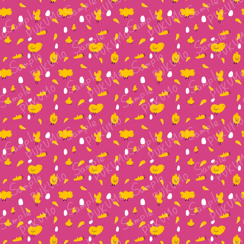 ひよこまつり|シームレスパターン
