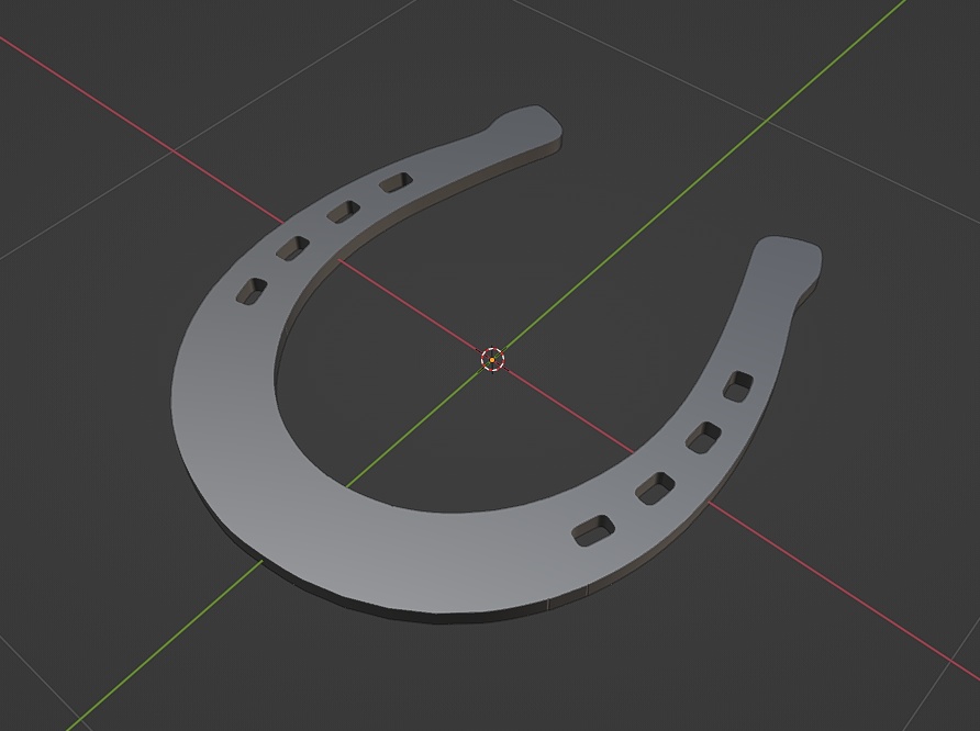 蹄鉄　3Dモデル
