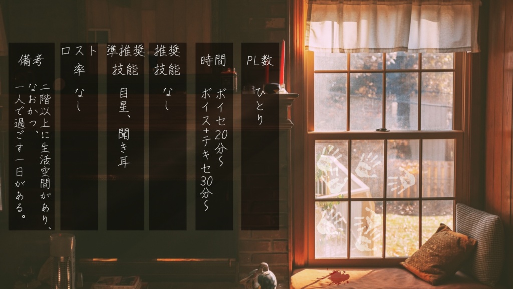 【CoCシナリオ】なんでもない至って普通の一日のはなし