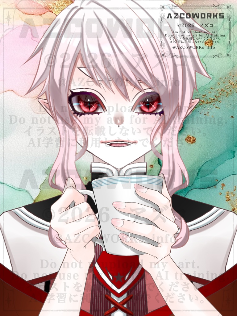 【毎日投稿】マグカップを持つ手素材(全７色) マグカップ素材 手の素材 おはようVTuber素材 おはようVライバー素材 無料素材 フリー素材(透過素材)