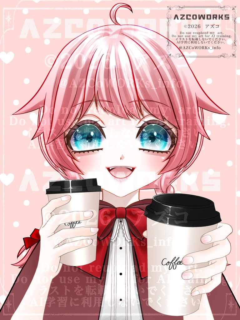 あなたもどうぞ💗素材 おはようVTuber素材 おはようVライバー素材 VTuber素材 Vライバー素材(透過素材)