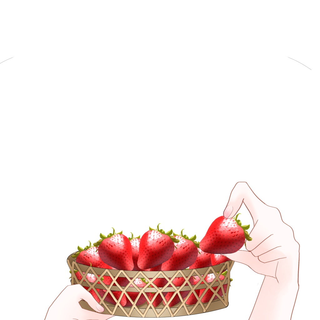 毎月15日は『いちごの日🍓』いちご素材 おはようVTuber素材 おはようVライバー素材 VTuber素材 Vライバー素材(透過素材)