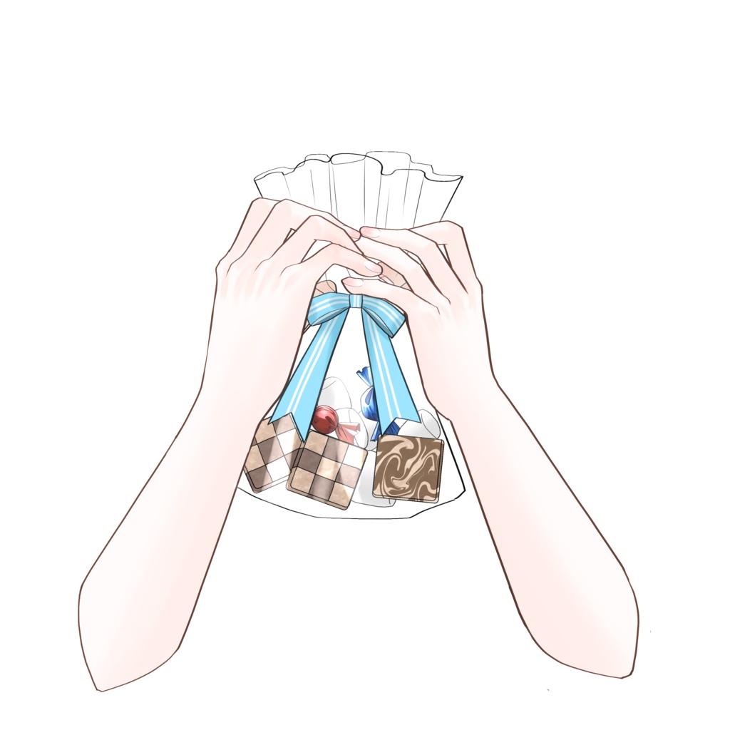 ホワイトデー素材 VTuber素材 Vライバー素材 おはようVTuber素材 おはようVライバー素材(透過素材)