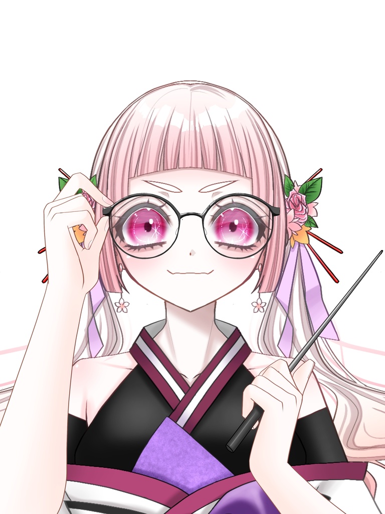 先生になれる素材✨メガネ素材/おはようVTuber/おはようVライバー/おはようVTuber素材/おはようVライバー素材/VTuber素材/Vライバー素材(透過素材)