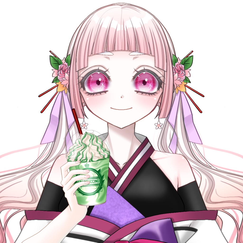 フラペチーノを持つ手の素材✨(全3種)/VTuber素材/Vライバー素材/おはようVTuber/おはようVライバー/おはようVTuber素材/おはようVライバー素材(透過素材)