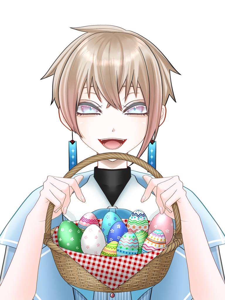 4/5のイースター素材✨ おはようVTuber/おはようVライバー/おはようVTuber素材/おはようVライバー素材/VTuber素材/Vライバー素材(透過素材)