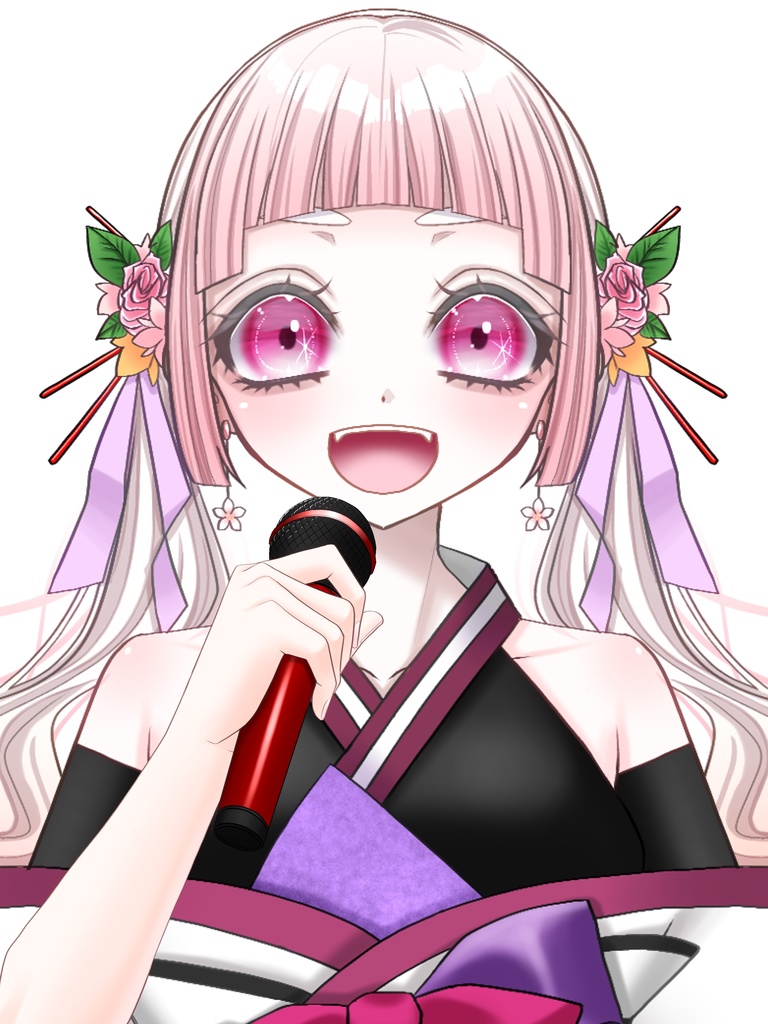 マイクを持つ手の素材✨(全7色)おはようVTuber/おはようVライバー/おはようVTuber素材/おはようVライバー素材/VTuber素材/Vライバー素材(透過素材)