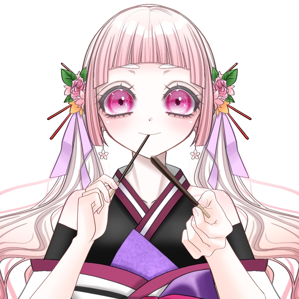 ポッキー食べる？な素材✨ おはようVTuber/おはようVライバー/おはようVTuber素材/おはようVライバー素材/VTuber素材/Vライバー素材(透過素材)