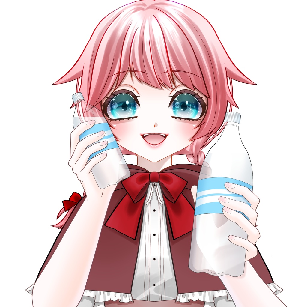 水分補給しよ！素材💧おはようVTuber/おはようVライバー/おはようVTuber素材/おはようVライバー素材/VTuber素材/Vライバー素材 (透過素材)