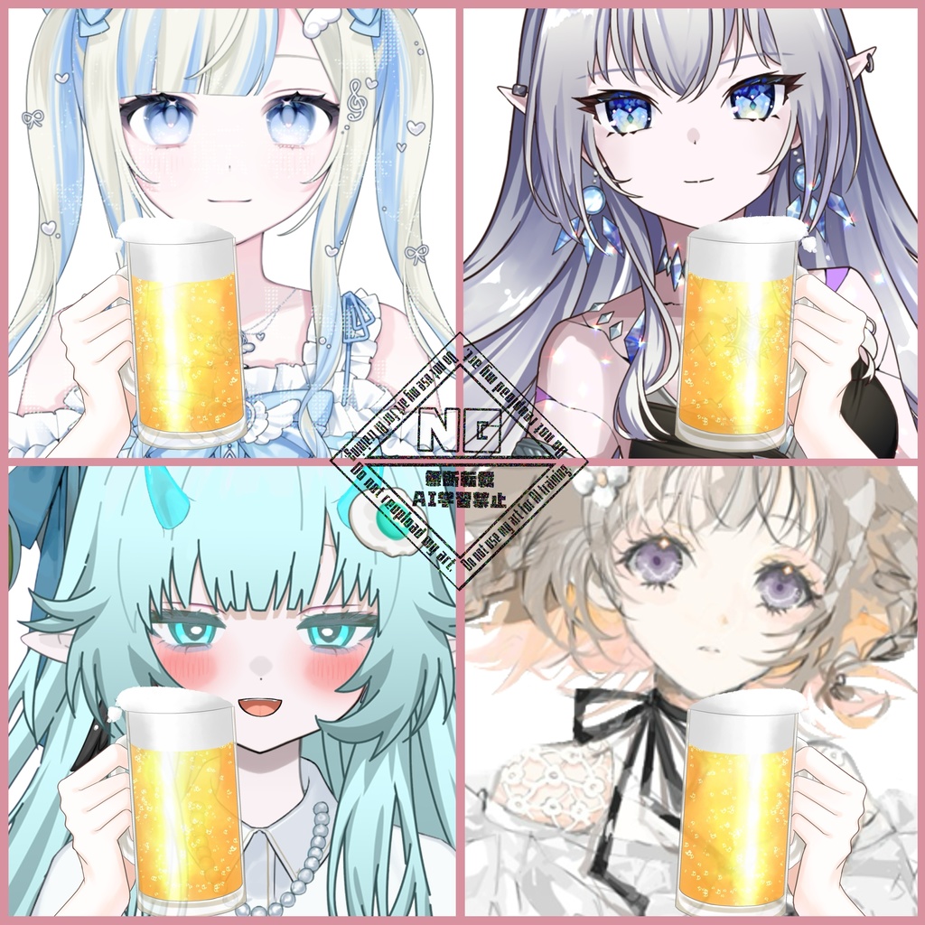 ビールを持つ手の素材🍺 VTuber素材/Vライバー素材/おはようVTuber/おはようVライバー/おはようVTuber素材/おはようVライバー素材(透過素材)