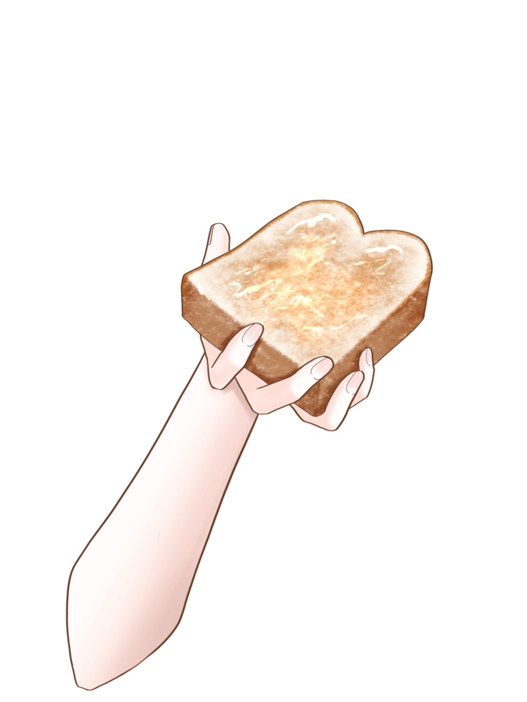 トーストを食べる素材🍞(全3種) VTuber素材/Vライバー素材/おはようVTuber/おはようVライバー/おはようVTuber素材/おはようVライバー素材(透過素材)