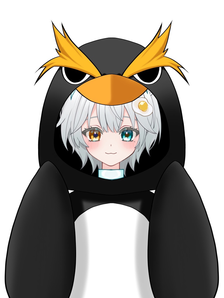 ペンギンの着ぐるみ素材(全2種) VTuber素材/Vライバー素材/おはようVTuber/おはようVライバー/おはようVTuber素材/おはようVライバー素材(透過素材)