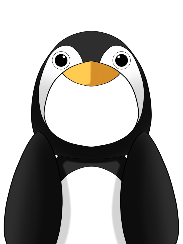 ペンギンの着ぐるみ素材(全2種) VTuber素材/Vライバー素材/おはようVTuber/おはようVライバー/おはようVTuber素材/おはようVライバー素材(透過素材)