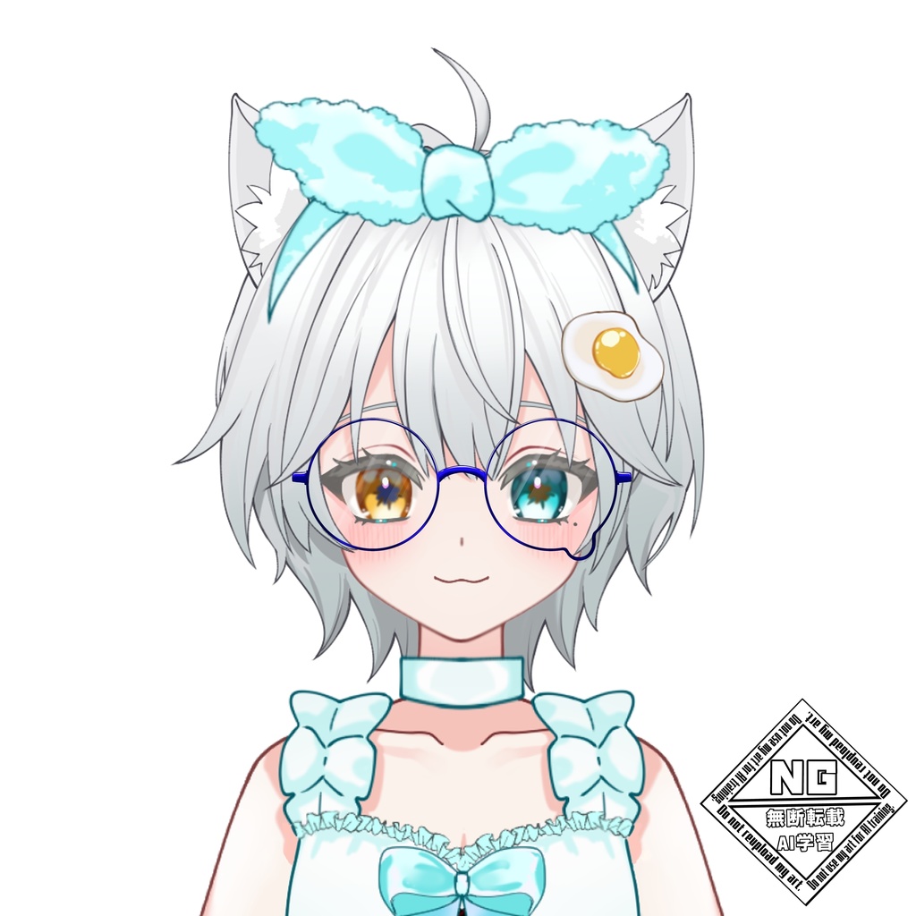 泣きメガネの素材👓(全8色) VTuber素材/Vライバー素材/おはようVTuber/おはようVライバー/おはようVTuber素材/おはようVライバー素材(透過素材)