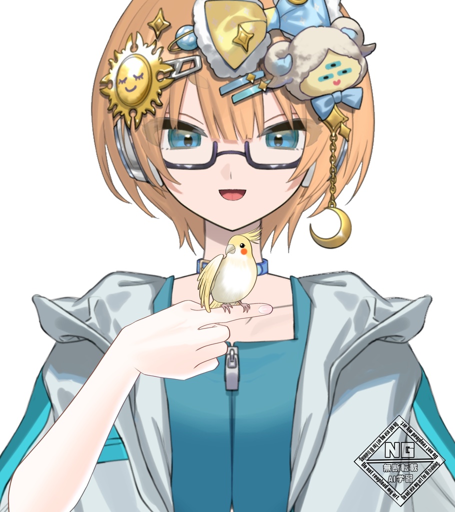 小鳥を手に乗せる素材‪🦜‬✨ VTuber素材/Vライバー素材/おはようVTuber/おはようVライバー/おはようVTuber素材/おはようVライバー素材 (透過素材)