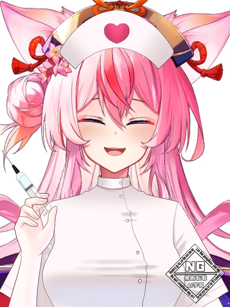 ナース衣装の素材💉🏥✨ VTuber素材/>Vライバー素材/おはようVTuber/おはようVライバー/おはようVTuber素材/おはようVライバー素材(透過素材)