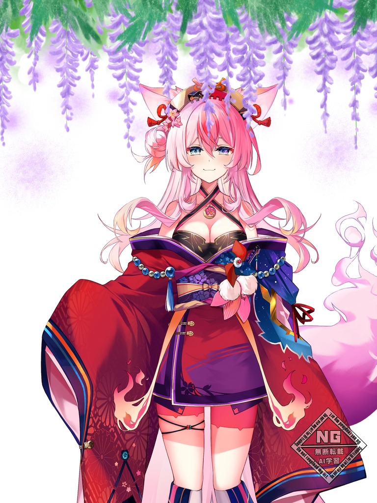 藤の花素材✨ VTuber素材/Vライバー素材/おはようVTuber/おはようVライバー/おはようVTuber素材/おはようVライバー素材 (透過素材)