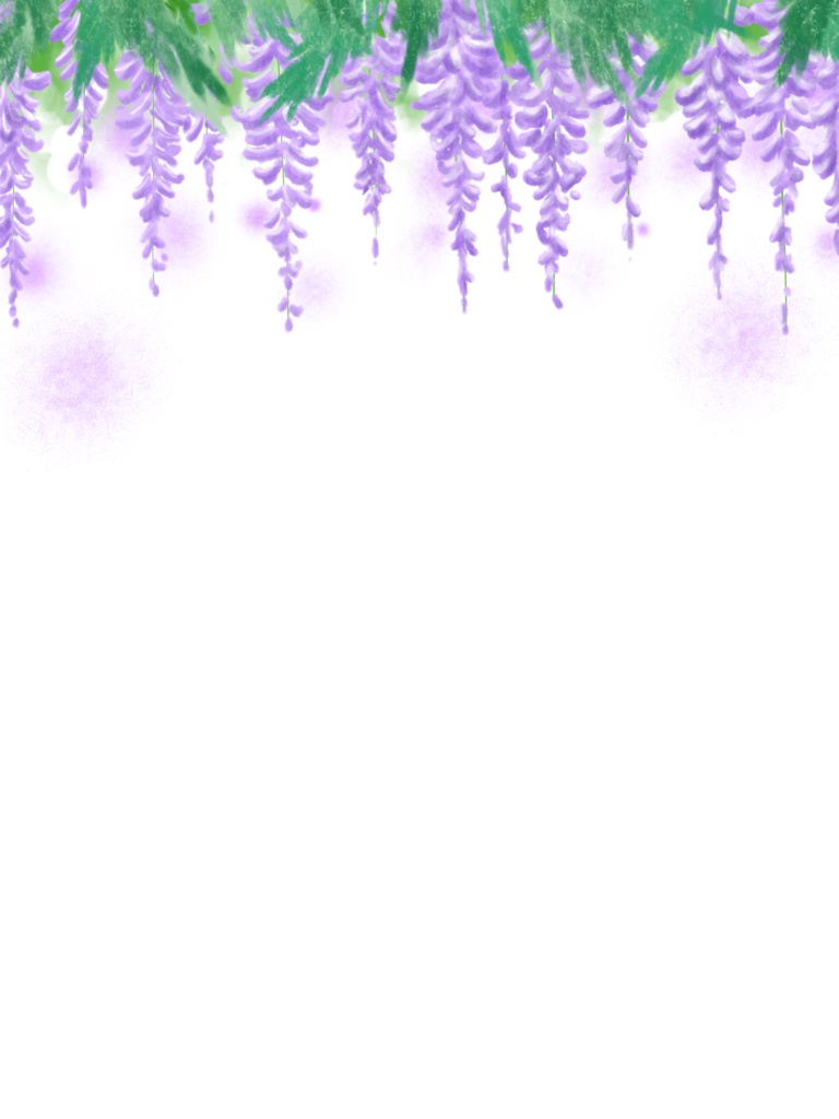 藤の花素材✨ VTuber素材/Vライバー素材/おはようVTuber/おはようVライバー/おはようVTuber素材/おはようVライバー素材 (透過素材)