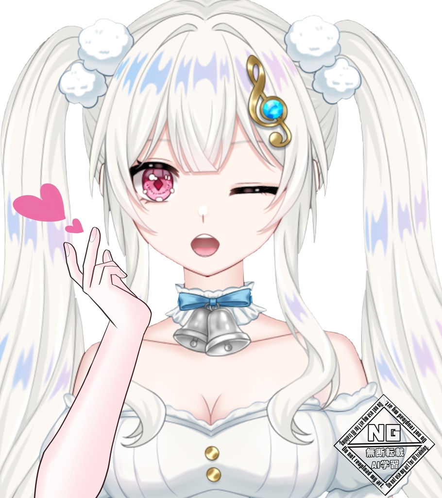 投げキッス😘の素材✨ VTuber素材/Vライバー素材/おはようVTuber/おはようVライバー/おはようVTuber素材/おはようVライバー素材 (透過素材)