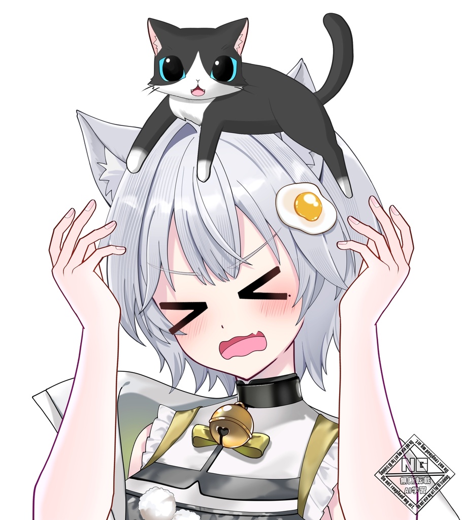 これがホントの猫かぶり⁉️素材🐈‍⬛(全３種) VTuber素材/Vライバー素材/おはようVTuber/おはようVライバー/おはようVTuber素材/おはようVライバー素材 (透過素材)