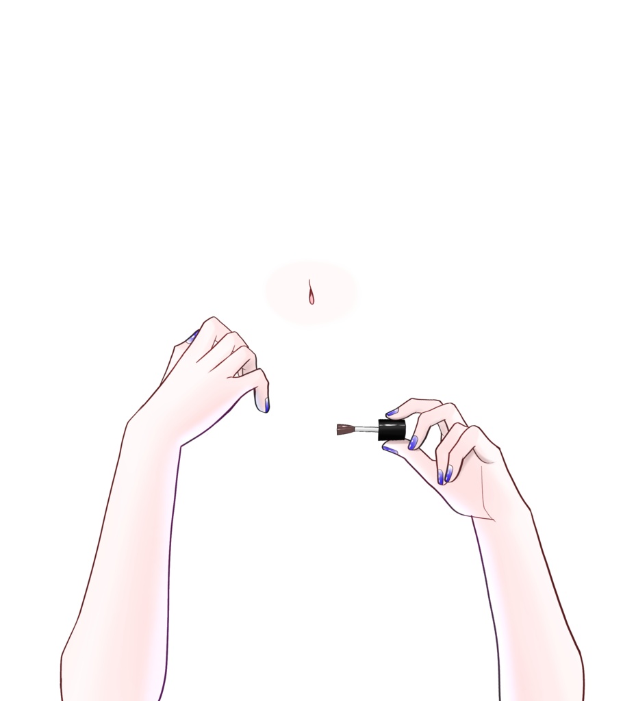 ネイルをする素材💅✨(全5色) VTuber素材/Vライバー素材/おはようVTuber/おはようVライバー/おはようVTuber素材/おはようVライバー素材 (透過素材)