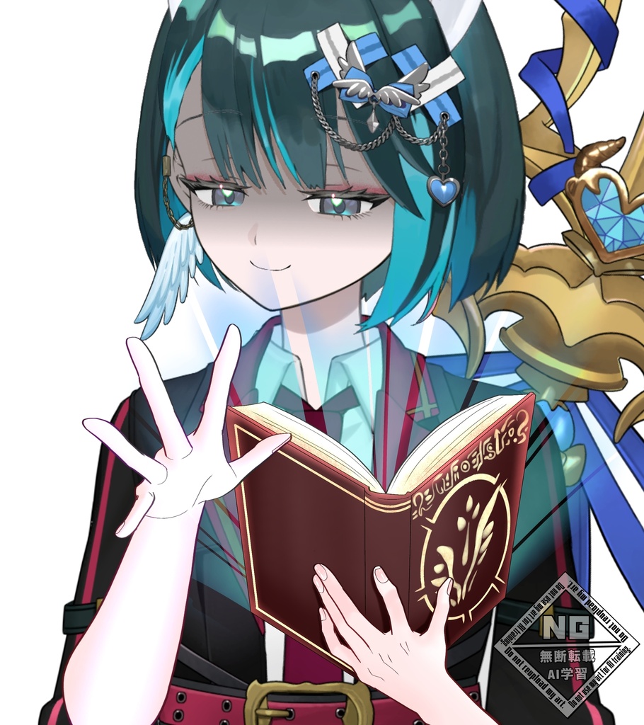 魔導書を持つ手の素材📖 🪄︎︎✨ VTuber素材/Vライバー素材/おはようVTuber/おはようVライバー/おはようVTuber素材/おはようVライバー素材 (透過素材)