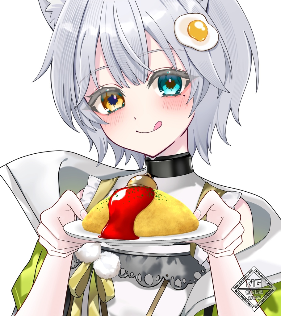 オムライスを持つ手の素材🍅🍳🍚 VTuber素材/Vライバー素材/おはようVTuber/おはようVライバー/おはようVTuber素材/おはようVライバー素材 (透過素材)