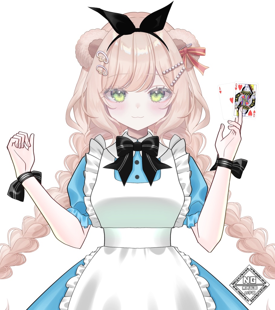 アリス風衣装素材👩🎩❤️🐰 VTuber素材/Vライバー素材/おはようVTuber/おはようVライバー/おはようVTuber素材/おはようVライバー素材 (透過素材)