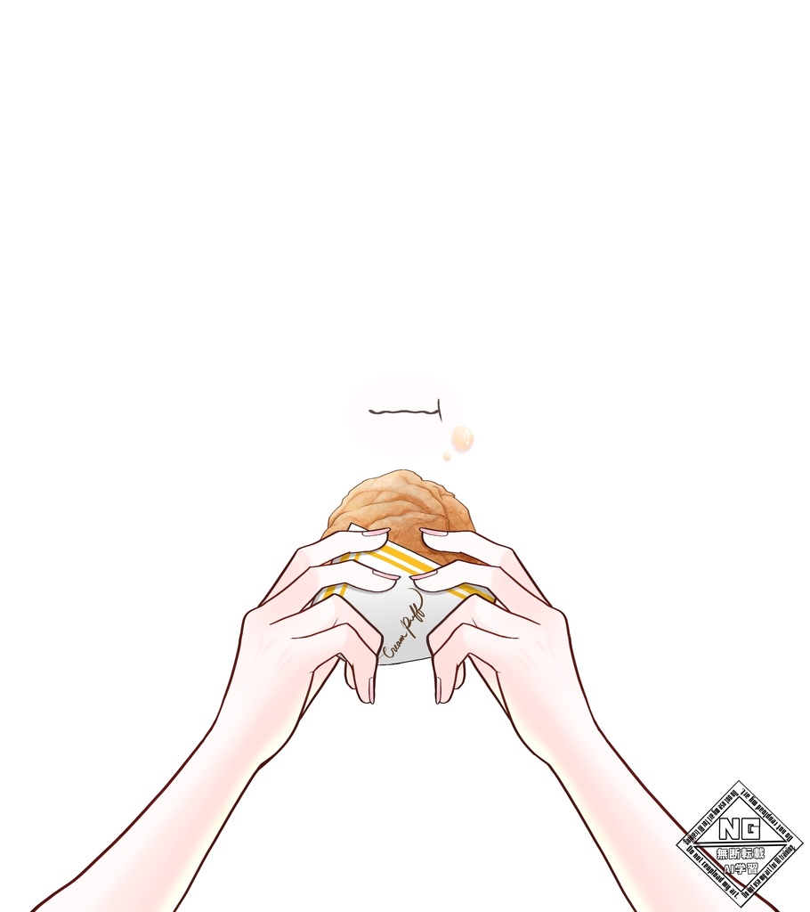 シュークリームを食べる素材💗 VTuber素材/Vライバー素材/おはようVTuber/おはようVライバー/おはようVTuber素材/おはようVライバー素材 (透過素材)