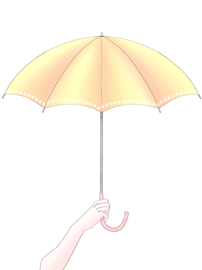 傘を差す素材☔️(全3色) VTuber素材/Vライバー素材/おはようVTuber/おはようVライバー/おはようVTuber素材/おはようVライバー素材 (透過素材)