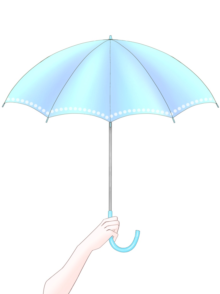 傘を差す素材☔️(全3色) VTuber素材/Vライバー素材/おはようVTuber/おはようVライバー/おはようVTuber素材/おはようVライバー素材 (透過素材)