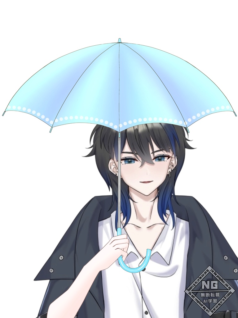 傘を差す素材☔️(全3色) VTuber素材/Vライバー素材/おはようVTuber/おはようVライバー/おはようVTuber素材/おはようVライバー素材 (透過素材)