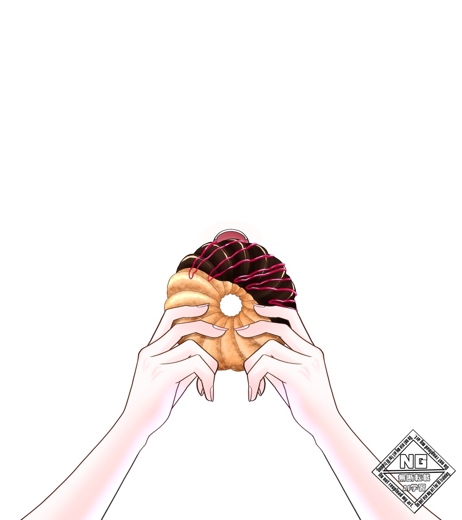 ドーナツを食べる素材🍩 VTuber素材/Vライバー素材/おはようVTuber/おはようVライバー/おはようVTuber素材/おはようVライバー素材 (透過素材)