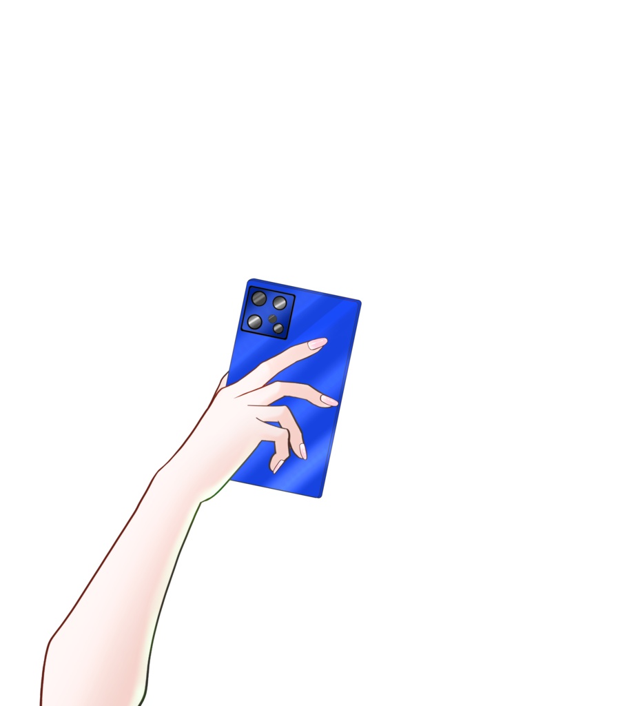 スマホを口に当てる素材📱(全5色) VTuber素材/Vライバー素材/おはようVTuber/おはようVライバー/おはようVTuber素材/おはようVライバー素材 (透過素材)