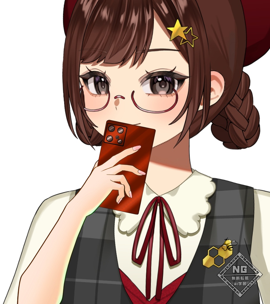 スマホを口に当てる素材📱(全５色) VTuber素材/Vライバー素材/おはようVTuber/おはようVライバー/おはようVTuber素材/おはようVライバー素材 (透過素材)