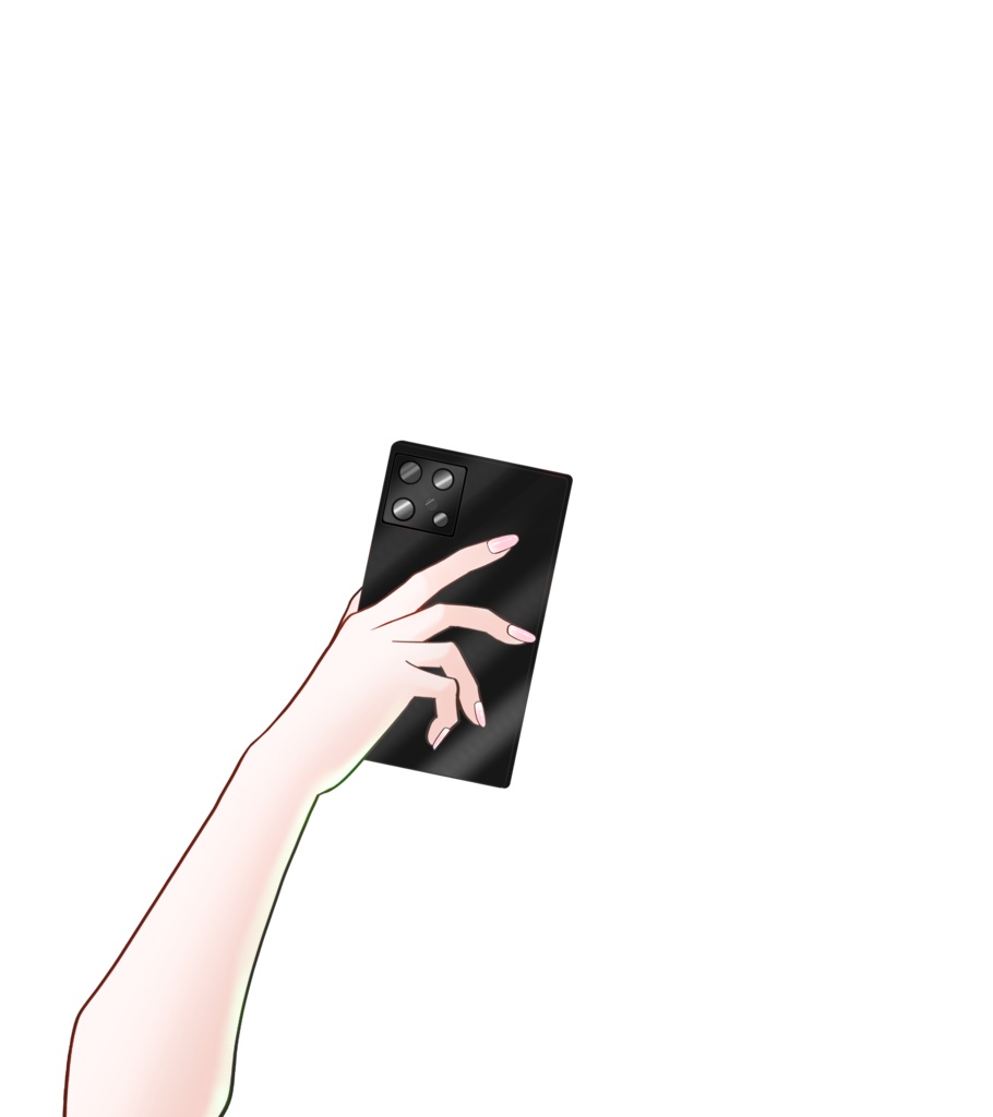スマホを口に当てる素材📱(全5色) VTuber素材/Vライバー素材/おはようVTuber/おはようVライバー/おはようVTuber素材/おはようVライバー素材 (透過素材)
