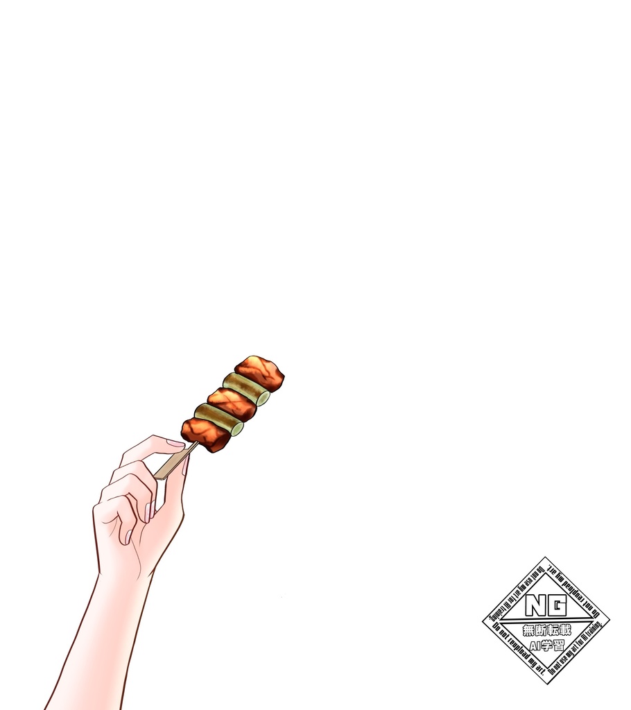 焼き鳥を持つ手の素材✨ VTuber素材/Vライバー素材/おはようVTuber/おはようVライバー/おはようVTuber素材/おはようVライバー素材 (透過素材)